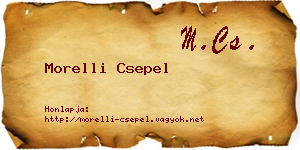 Morelli Csepel névjegykártya